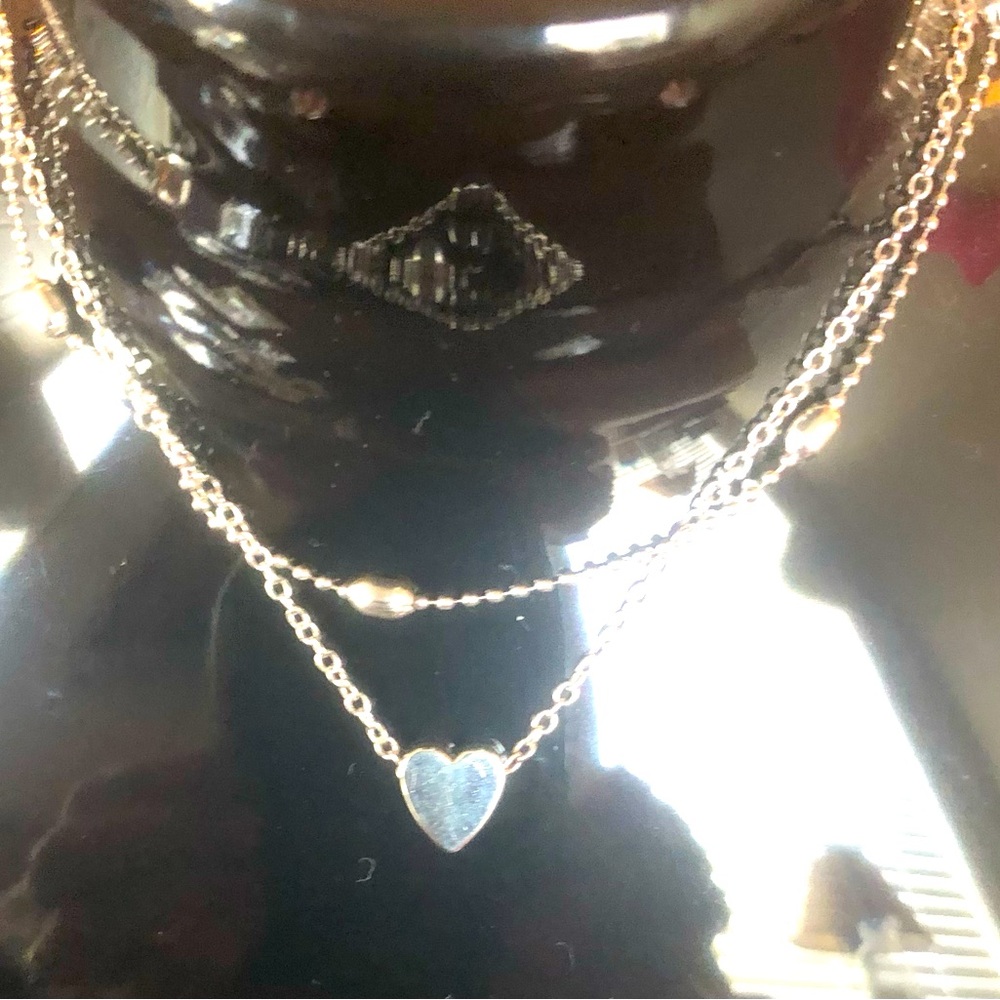 5/$25 NWOT two strand heart anklet OS